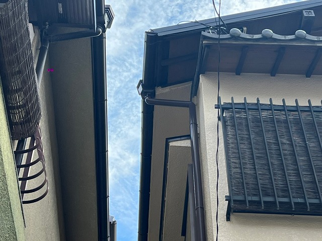 軒樋取付け完了